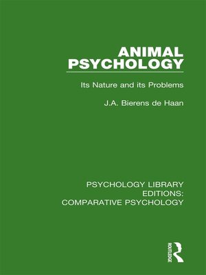 cover image of Animal Psychology